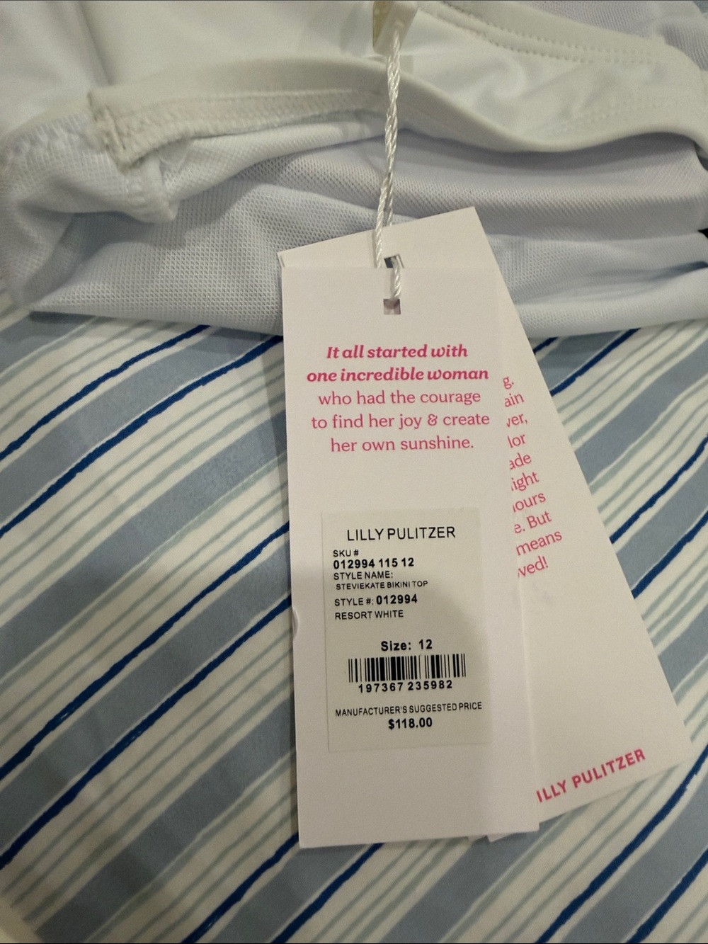 NWT Lilly Pulitzer Bikini Top - Picture 3 of 3